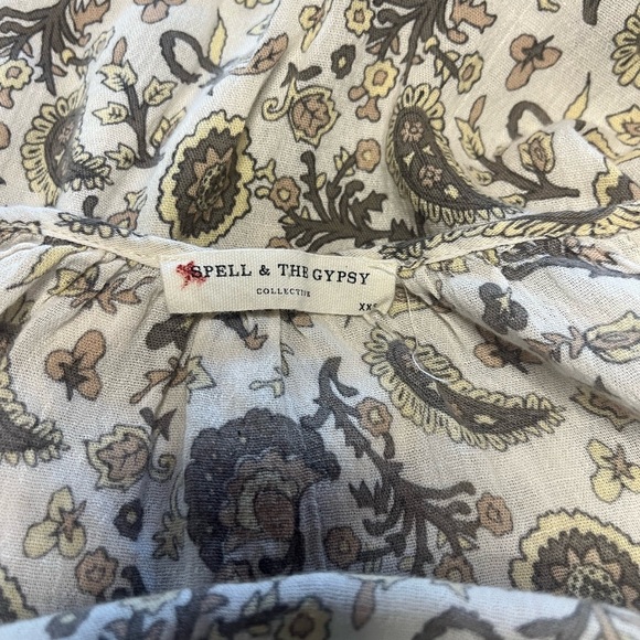 GUC Spell & the Gypsy- Journey Boho Dress in color Ash. Size XXS - Picture 7 of 9